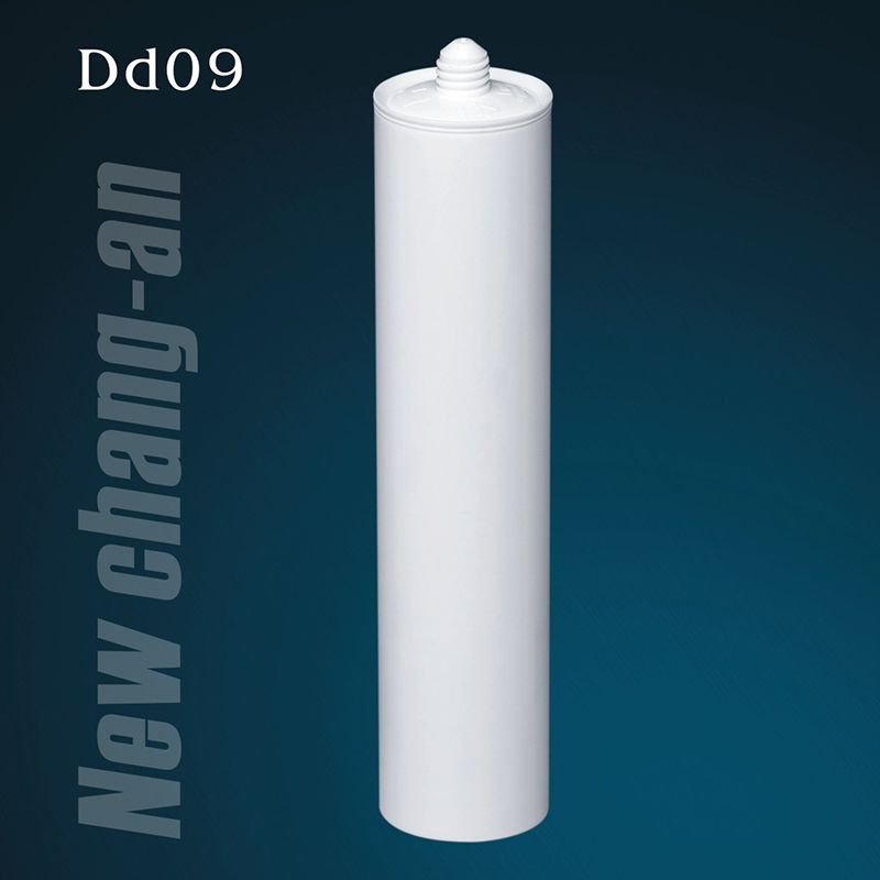 Cartucho de plástico HDPE vacío de 290 ml para sellador de silicona Dd09