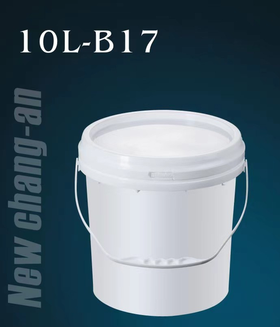 10L PP Bucket de plástico B17-NR para pintura básica de agua que contiene