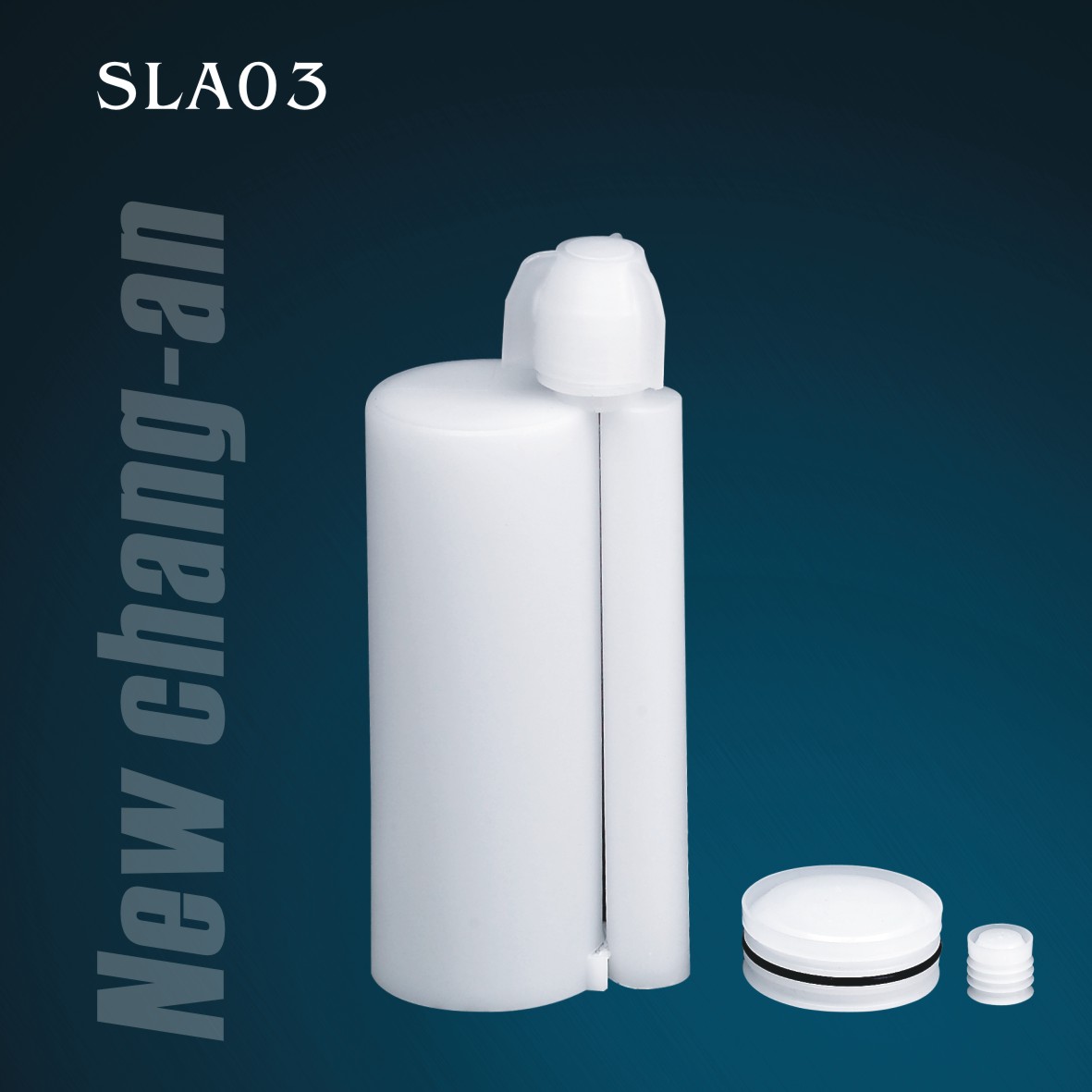 180 ml: Cartucho doble de dos componentes de 18 ml para el paquete A + B Adhesivo SLA03