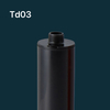Cartucho de plástico HDPE HDPE HDPE de 300 ml de vidrio negro para sellador de silicona