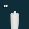 Cartucho de plástico de envasado HDPE vacío de 300 ml para sellador de silicona para la industria