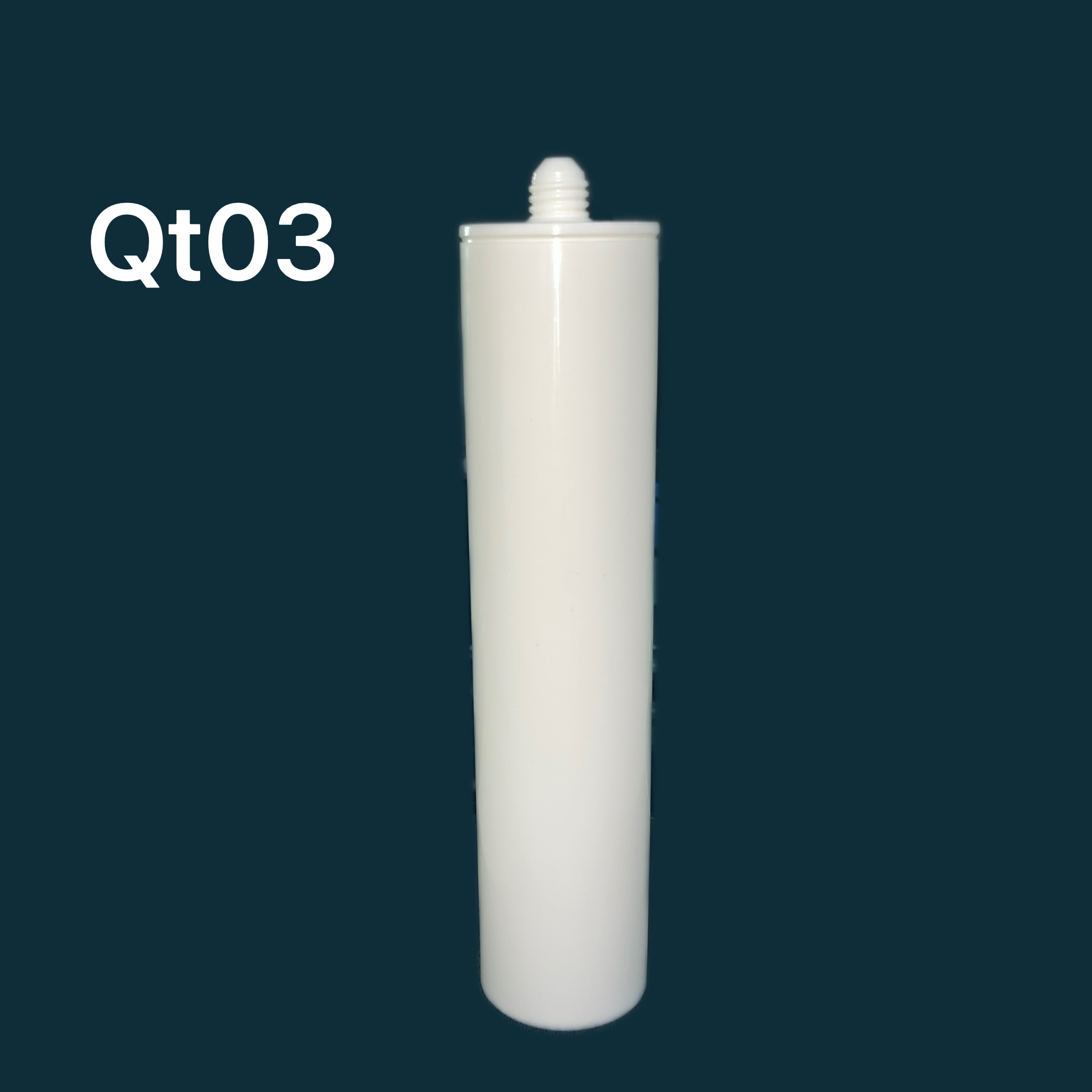 Cartucho de plástico de envasado de vidrio HDPE de 10.5 oz para sellador de silicona para la construcción