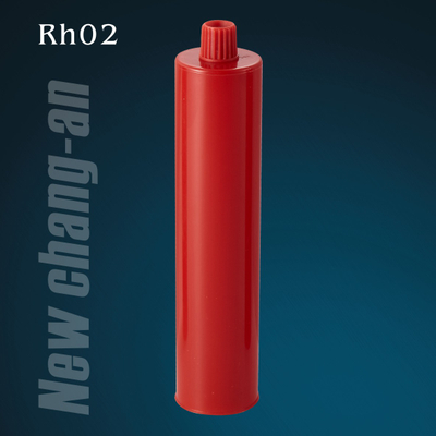 Cartucho de plástico rojo vacío de 300 ml para sellador PU