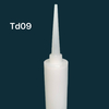Cartucho de plástico HDPE blanco vacío Uso industrial para envases de sellador de silicona