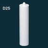 Cartucho de plástico para calafatear de vidrio HDPE de 10 oz para envasado de sellador de silicona para la industria de la construcción