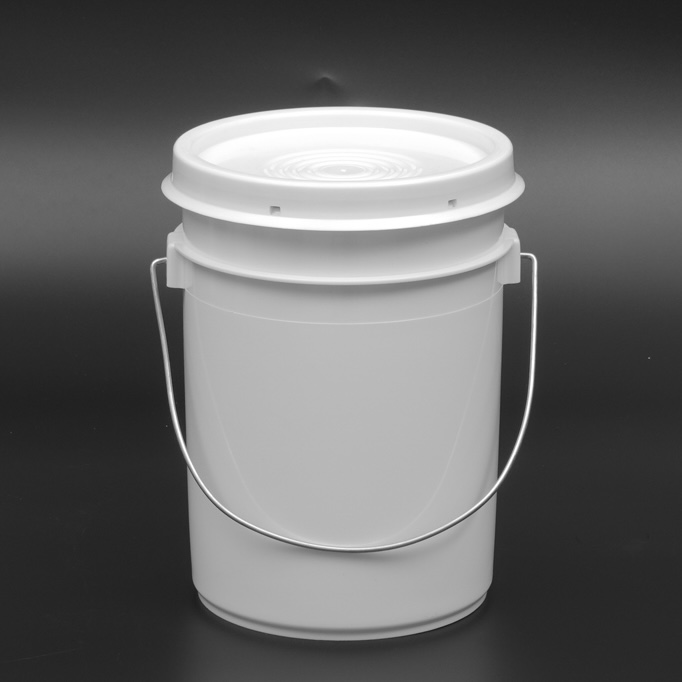 2L Industrial Use Pail de plástico de embalaje adhesivo con tapa y manija para sellador de silicona para la construcción