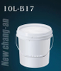 10L PP Bucket de plástico B17-NR para pintura básica de agua que contiene