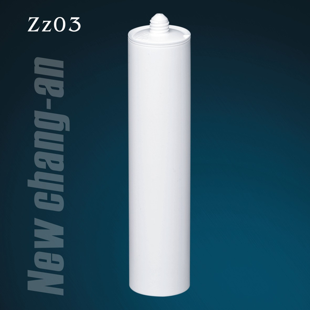 Cartucho de plástico HDPE vacío de 250 ml para sellador de silicona