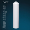 Cartucho de plástico HDPE blanco vacío de 300 ml para sellador de silicona