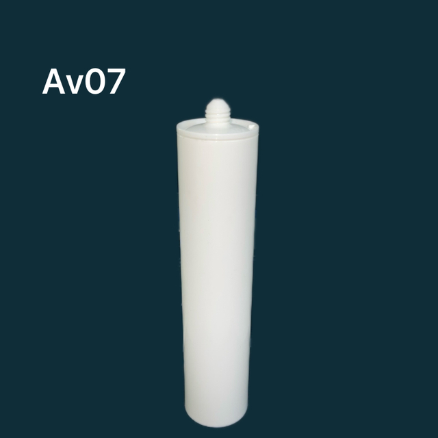Cartucho de plástico de calafateo de vidrio HDPE de 290 ml para envases de sellador de silicona para la construcción