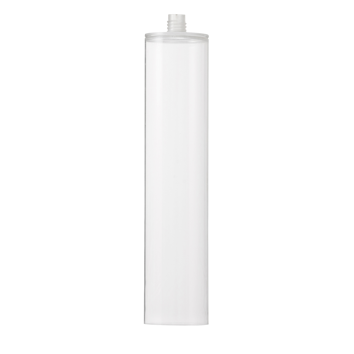 Cartucho de plástico de embalaje de adhesivo de mascotas transparente de 300 ml de grado de la industria para sellador de silicona para la construcción