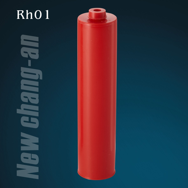 Cartucho de plástico HDPE rojo vacío de 300 ml para sellador de silicona
