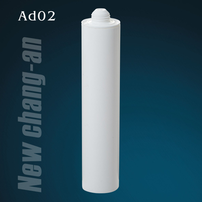 Cartucho de plástico blanco vacío de 350 ml para sellador de silicona 
