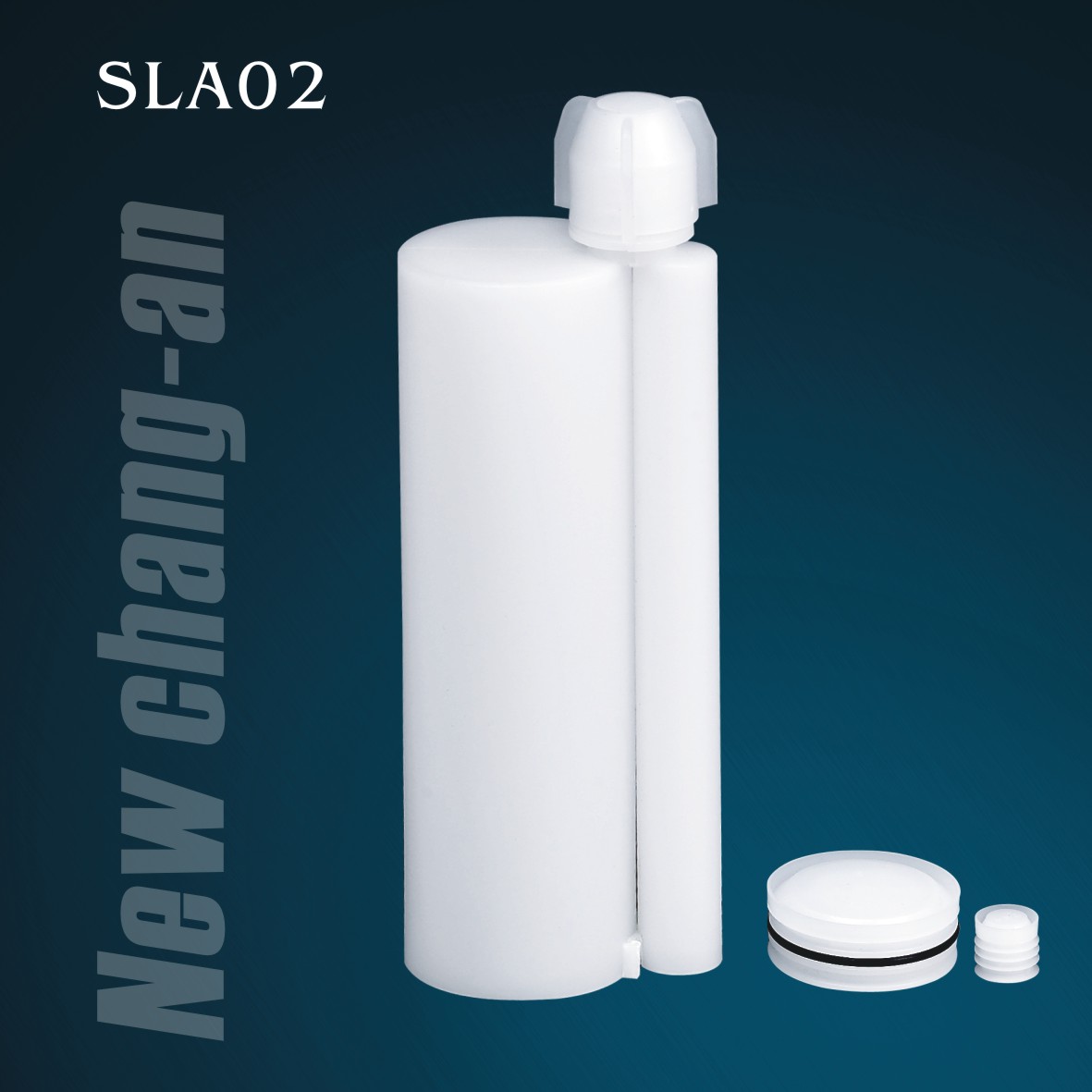230 ml: cartucho doble de dos componentes de 23 ml para el paquete A + B adhesivo SLA02