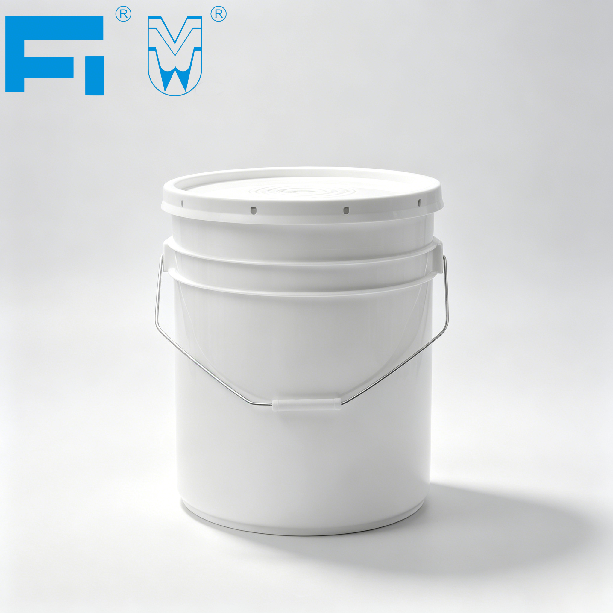 Cubo de plástico para pintura de gran capacidad de 20 litros de uso múltiple para embalaje de adhesivos y selladores para la industria