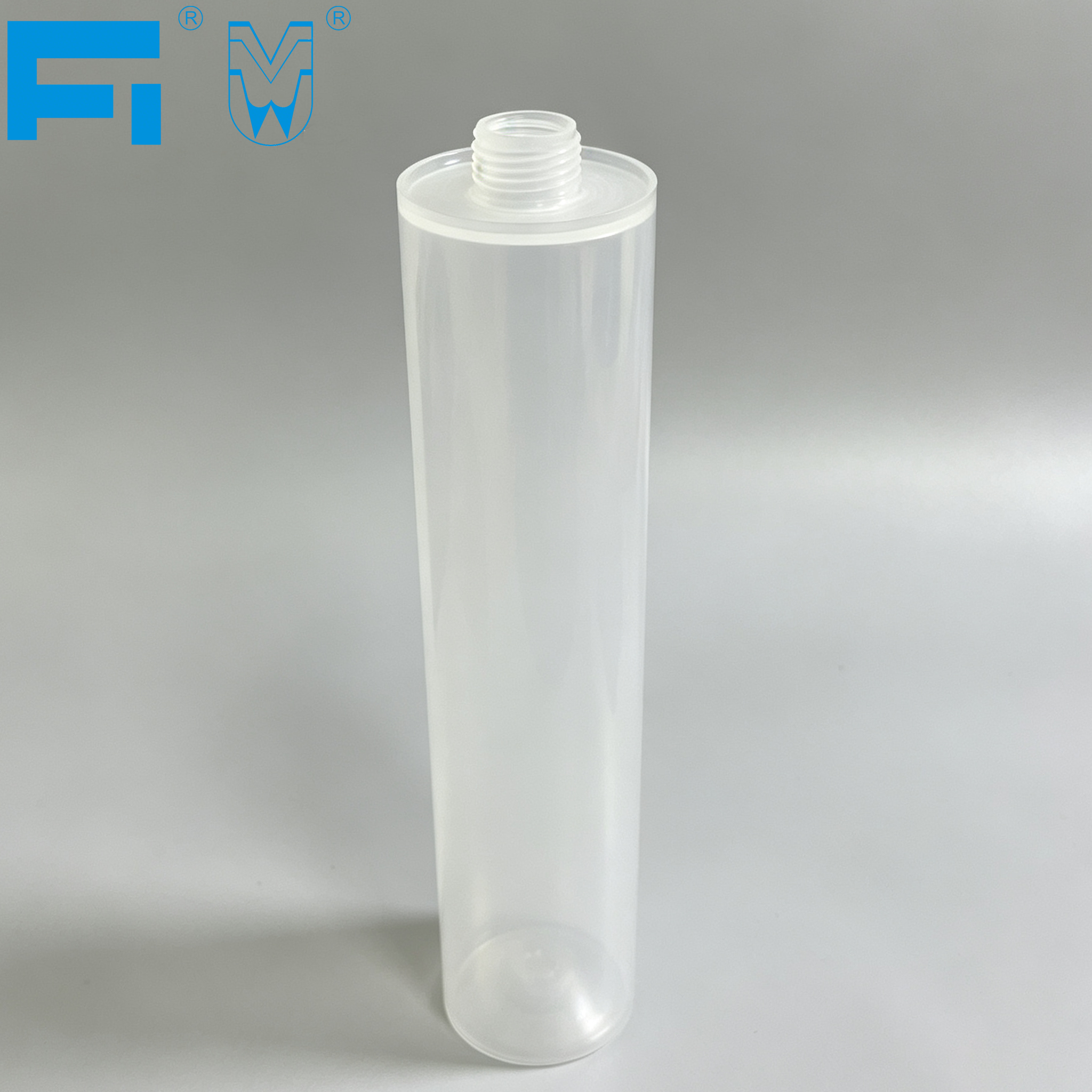 Cartucho de calafateo de plástico para envases adhesivos de PP transparente resistente a productos químicos de 333ml para sellador de uso industrial